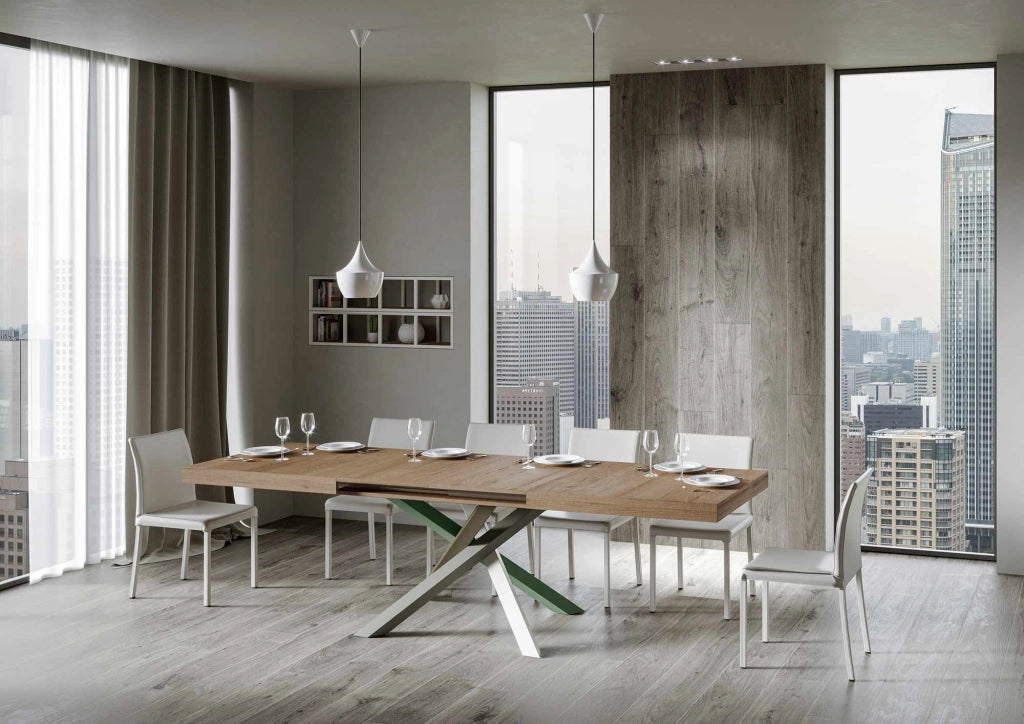 Tavolo Allungabile 130-390x90x77 cm Volantis Quercia Naturale