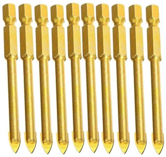 Sistema di foratura a carburo - diametri 4-12 mm - punta a spigolo - punta a carburo - 5 mm - 10 pezzi.