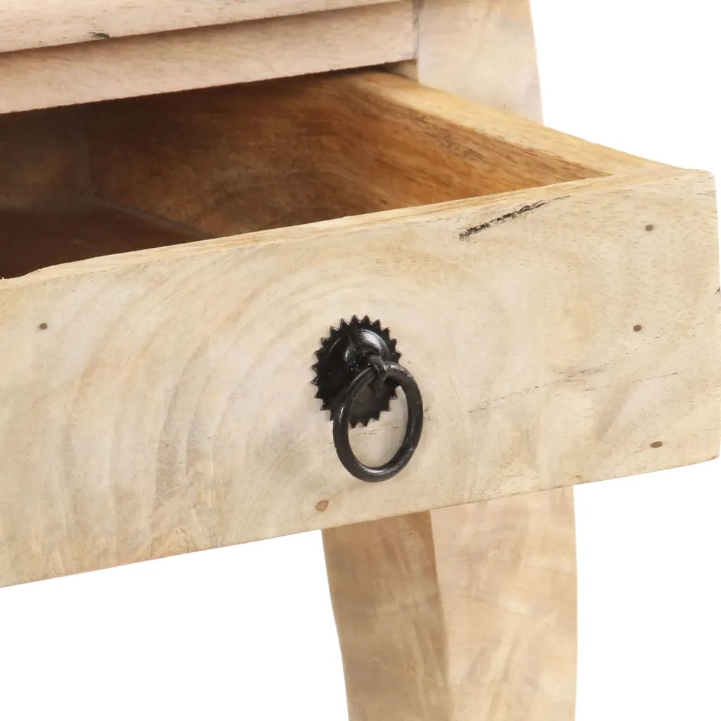 Comodino 28x28x46 cm in Legno Massello di Mango 321708