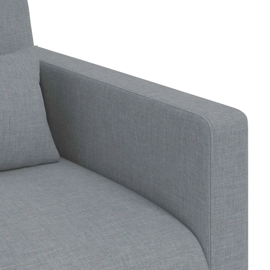 Set di divani 2 pcs Grigio chiaro 198 x 78 x 80 cm Tessuto 3407581