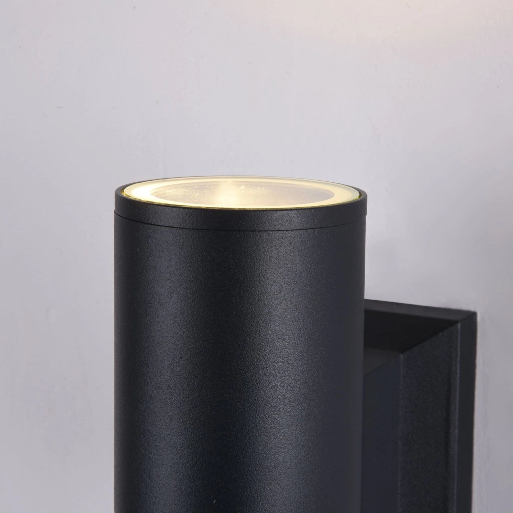 Lampada da parete Outdoor in Metallo Bowery Nero