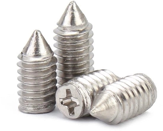 Punti di viti a vite a punta cuneata in acciaio inossidabile - 60 pezzi - M2 x 6 mm - Elementi di fissaggio - Adatti a diverse applicazioni - Alta qualità