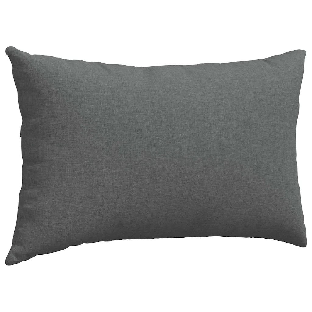 Cuscini da Divano 2 pz | Cuscini per sedie Grigio scuro 50 x 30 cm Tessuto