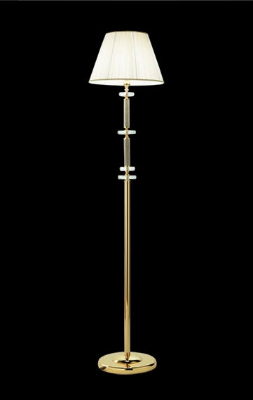 PIANTANA DIDO 1 LUCE CRISTALLO E ORO ATTACCO  E27 D.45CM