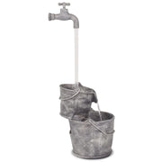 Fontana Decorativa con Rubinetto e Secchi in Poliresina 244289