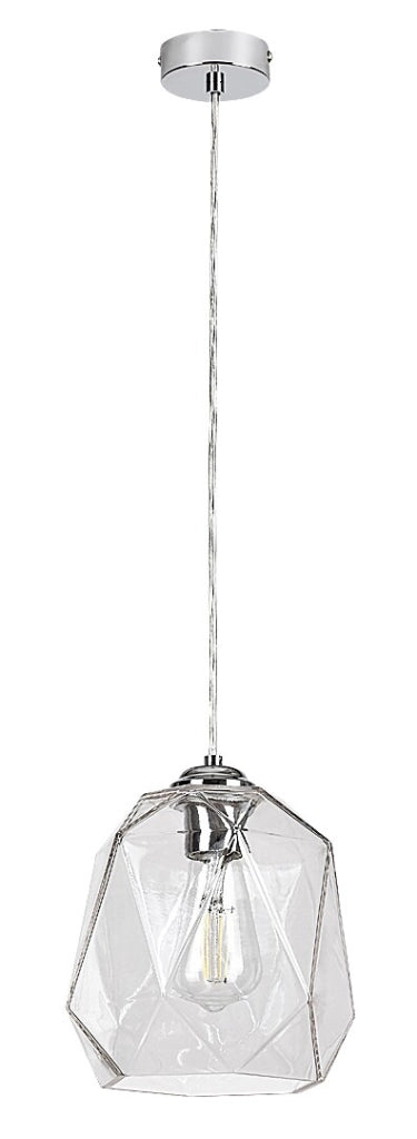 Lampada a sospensione Rabalux Shivani cromata E27 Ø20 cm