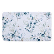 Trade Shop - Tappeto Tappetino Per Arredo Da Bagno 45 X 75 Cm Con Fantasia Fiori Foglie 87060 -