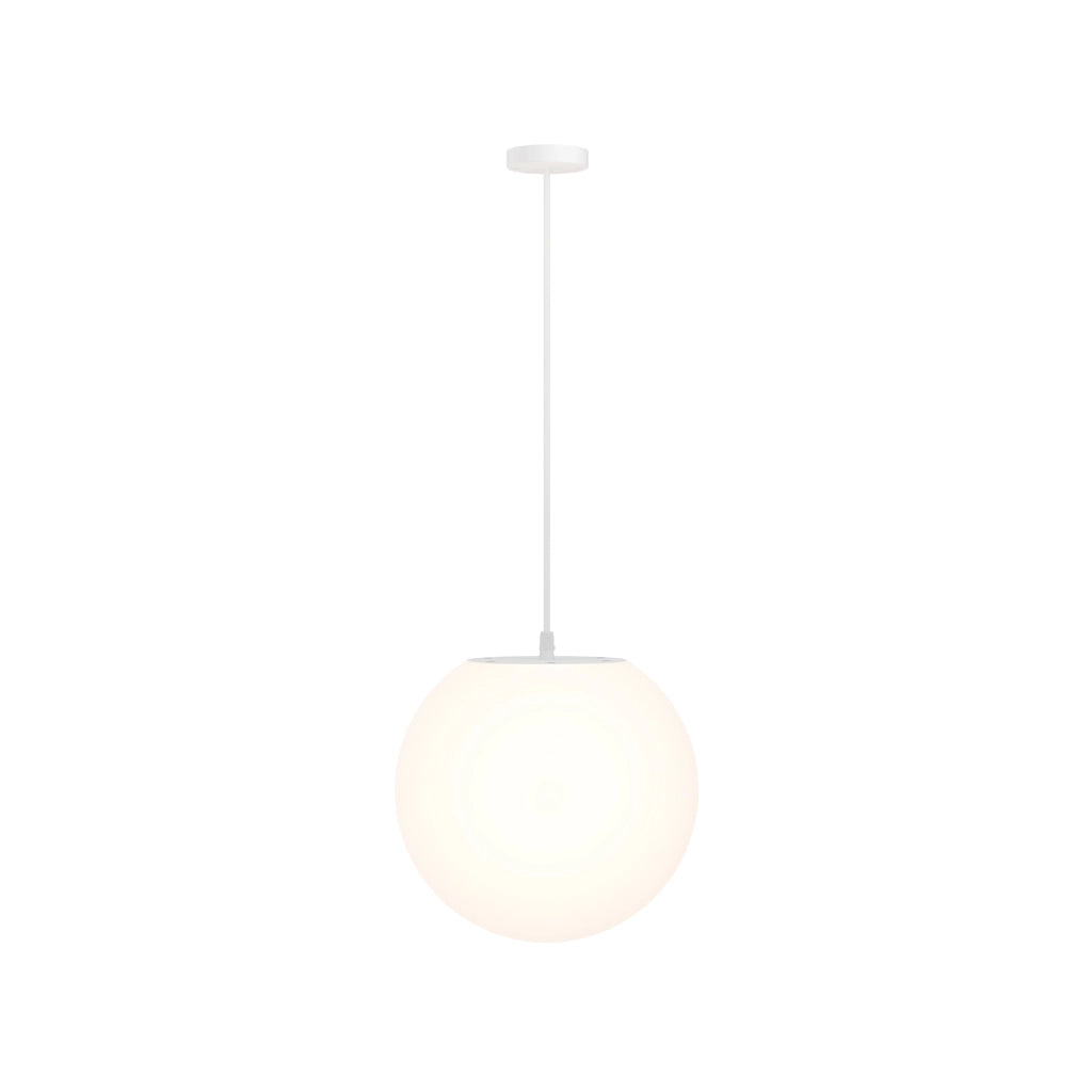 Maytoni Lampada a soffitto moderna Erda 1 luce E27 IP54 bianco plastica