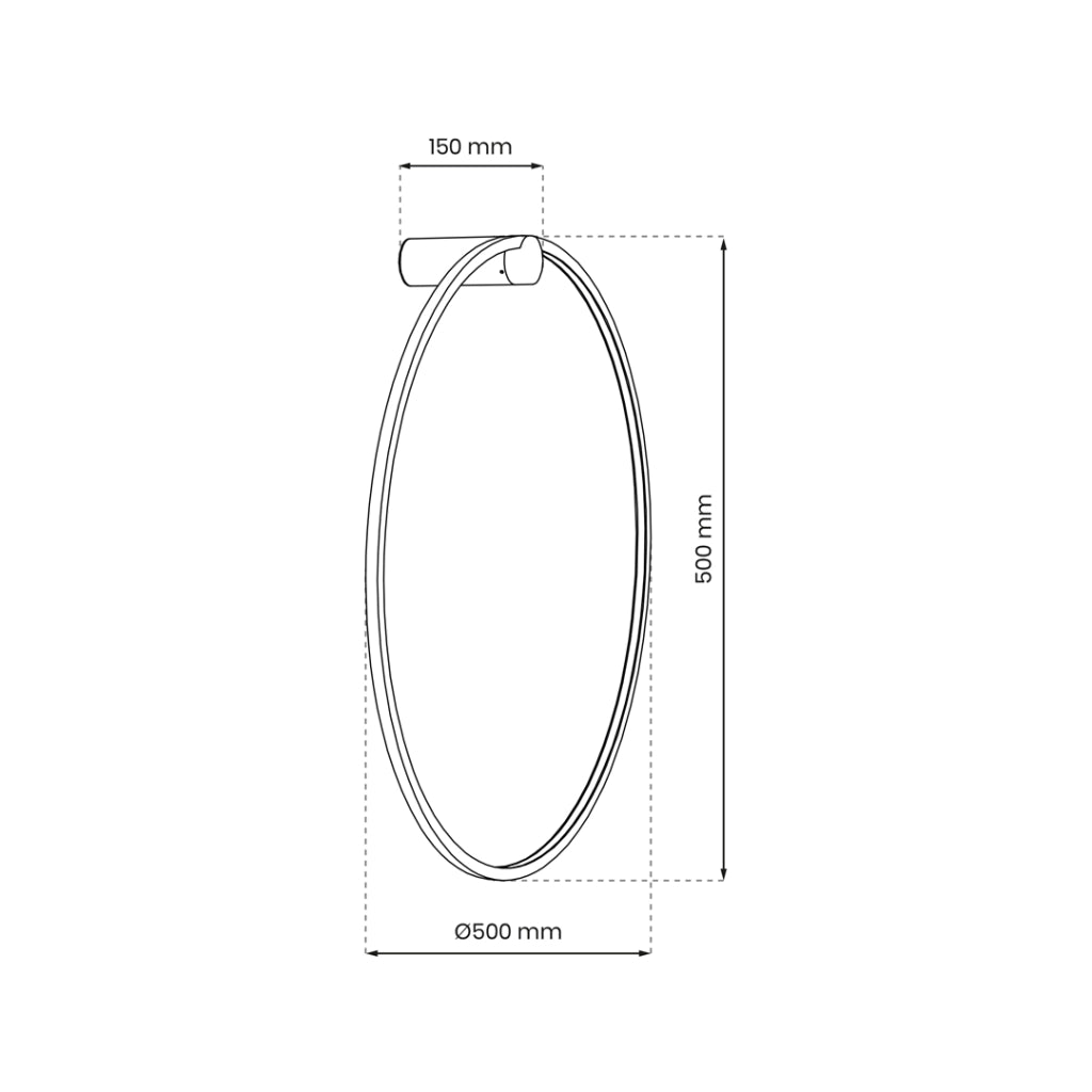 Milagro Saturno applique bagno LED oro Ø50cm 25W IP44