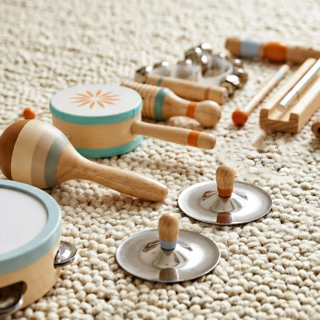 Set Strumenti Musicali Percussioni Legno Montessori ¨C Xylo ¨C Bambini