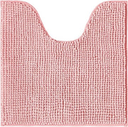 Pavimento antiscivolo, con fori di aerazione, per toilet separato, combinabile come set per pavimento bagno, lavabile con chenille, 45x45 cm, colore rosa