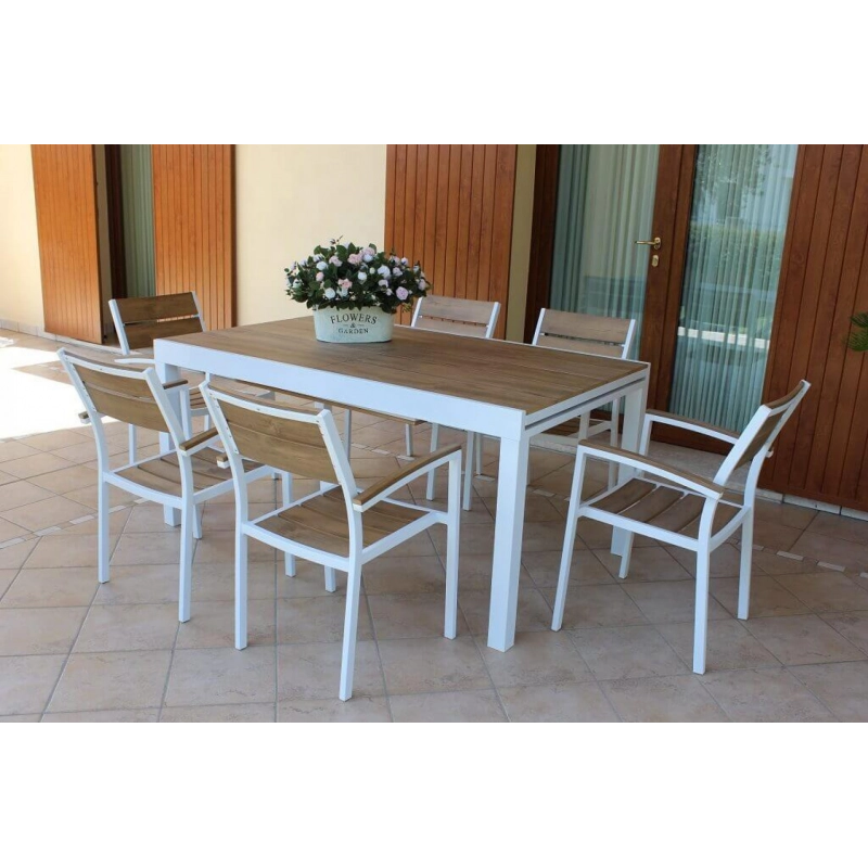 TAVOLO CAYMAN 160/240 X 95