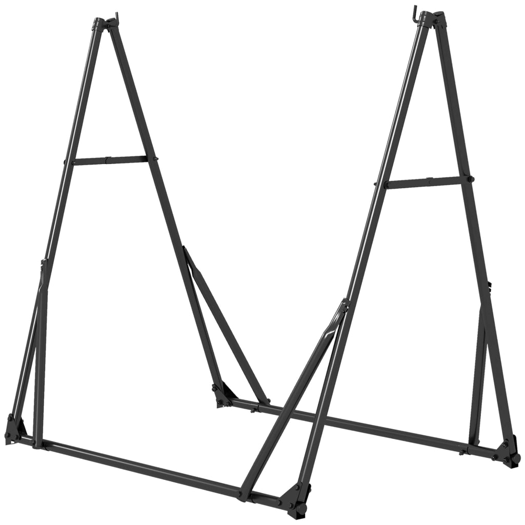 Amaca pieghevole 2 in 1 con sedia sospesa ¨C Minimal ¨C nero metallo con borsa