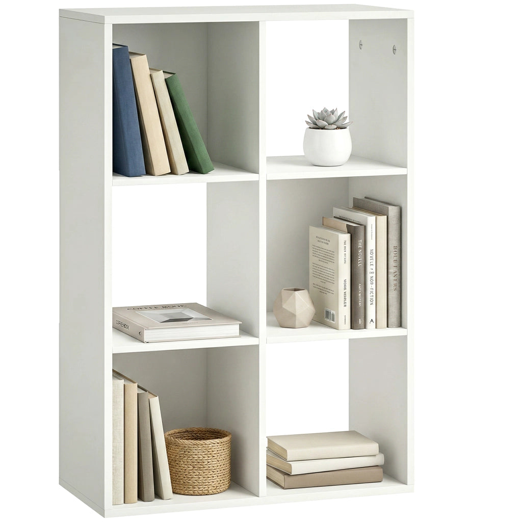 Libreria con 3 Ripiani ¨C Minimal ¨C Bianco 60x24x30