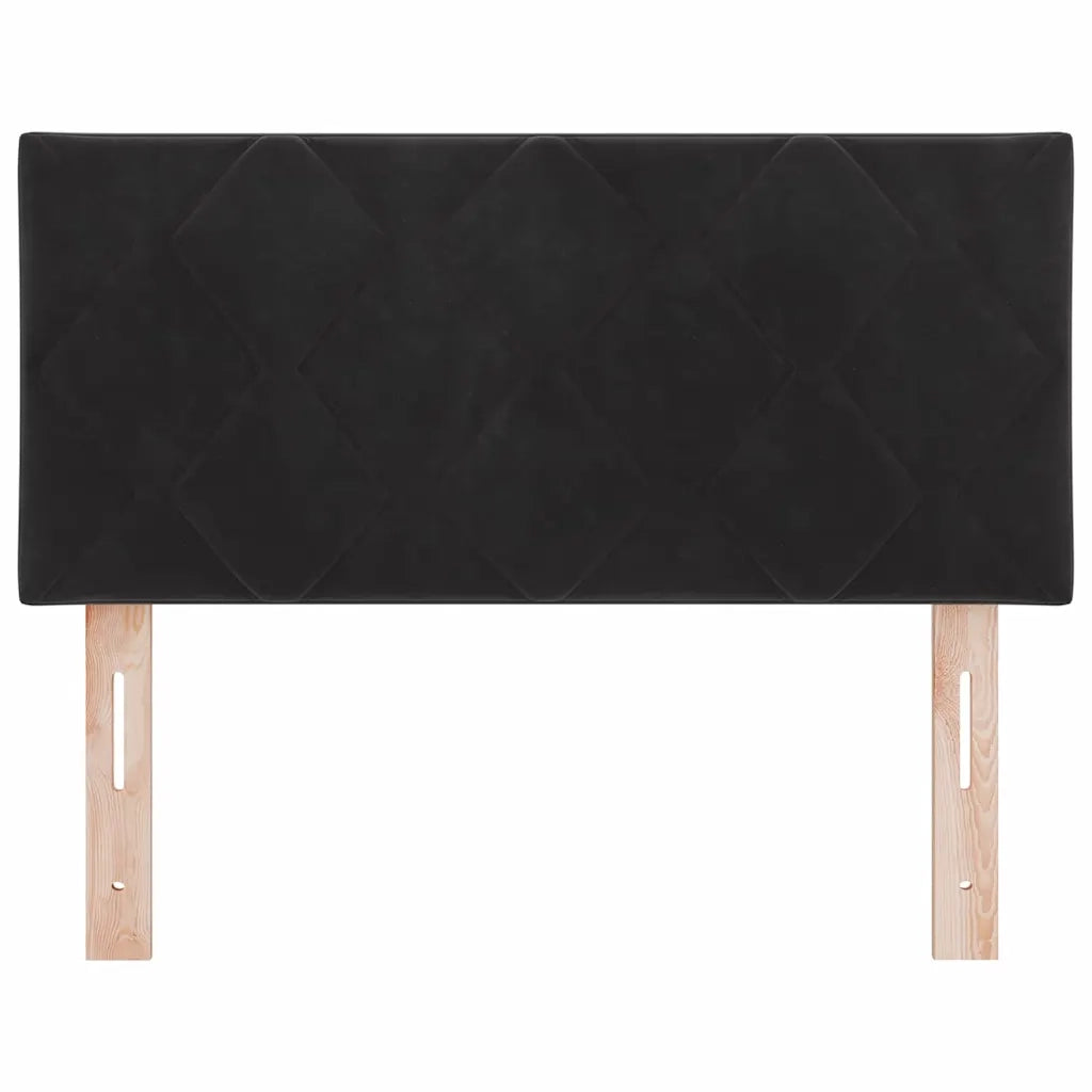 Testiera LED Nero 90 cm Velluto 3338196