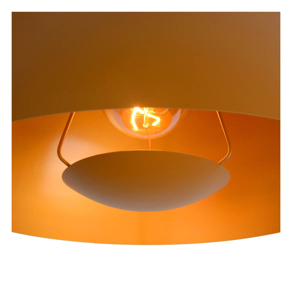 Lampada a sospensione gialla SIEMON E27 40W Lucide