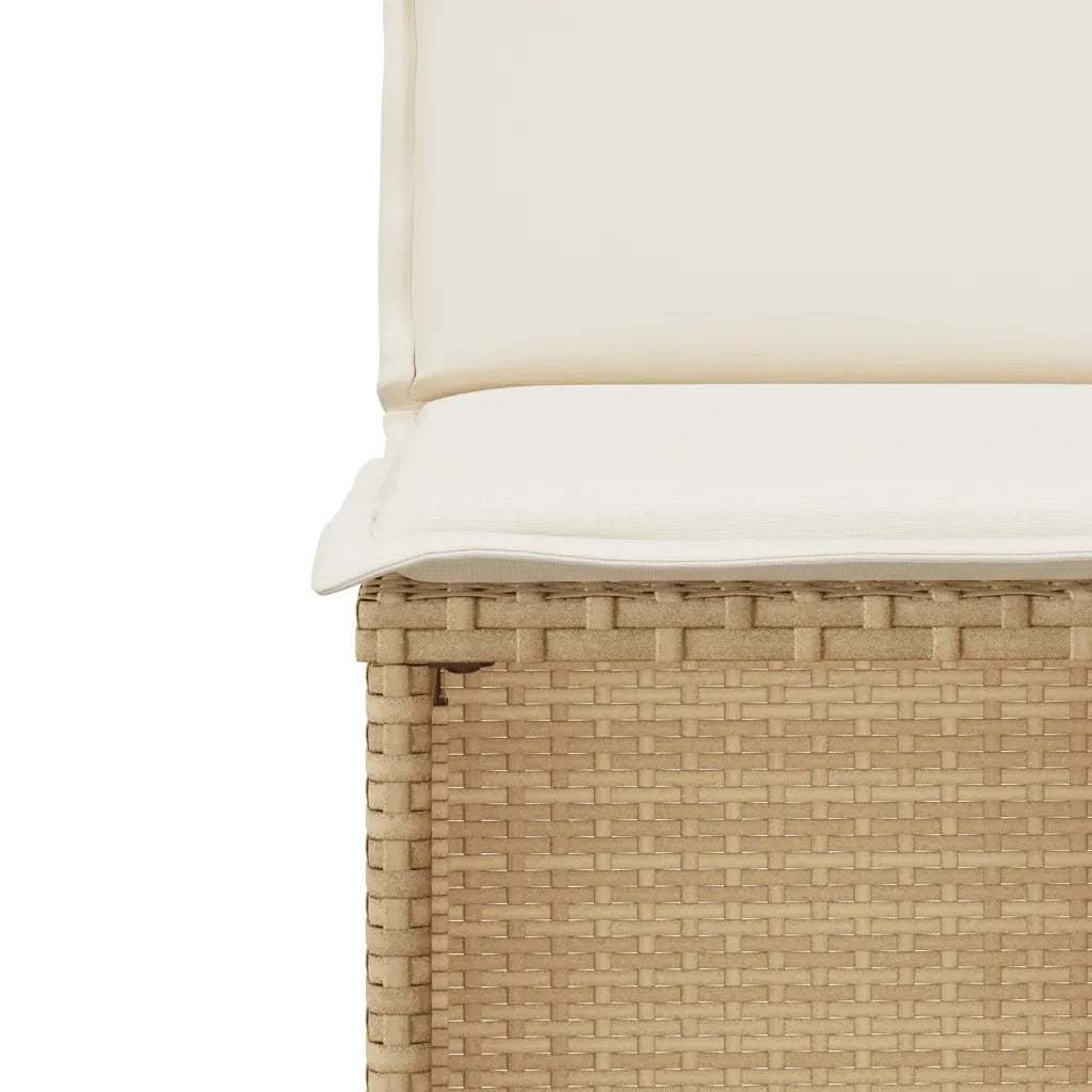 Set da Bistrò 3 pz con Cuscini Beige in Polyrattan 4003873