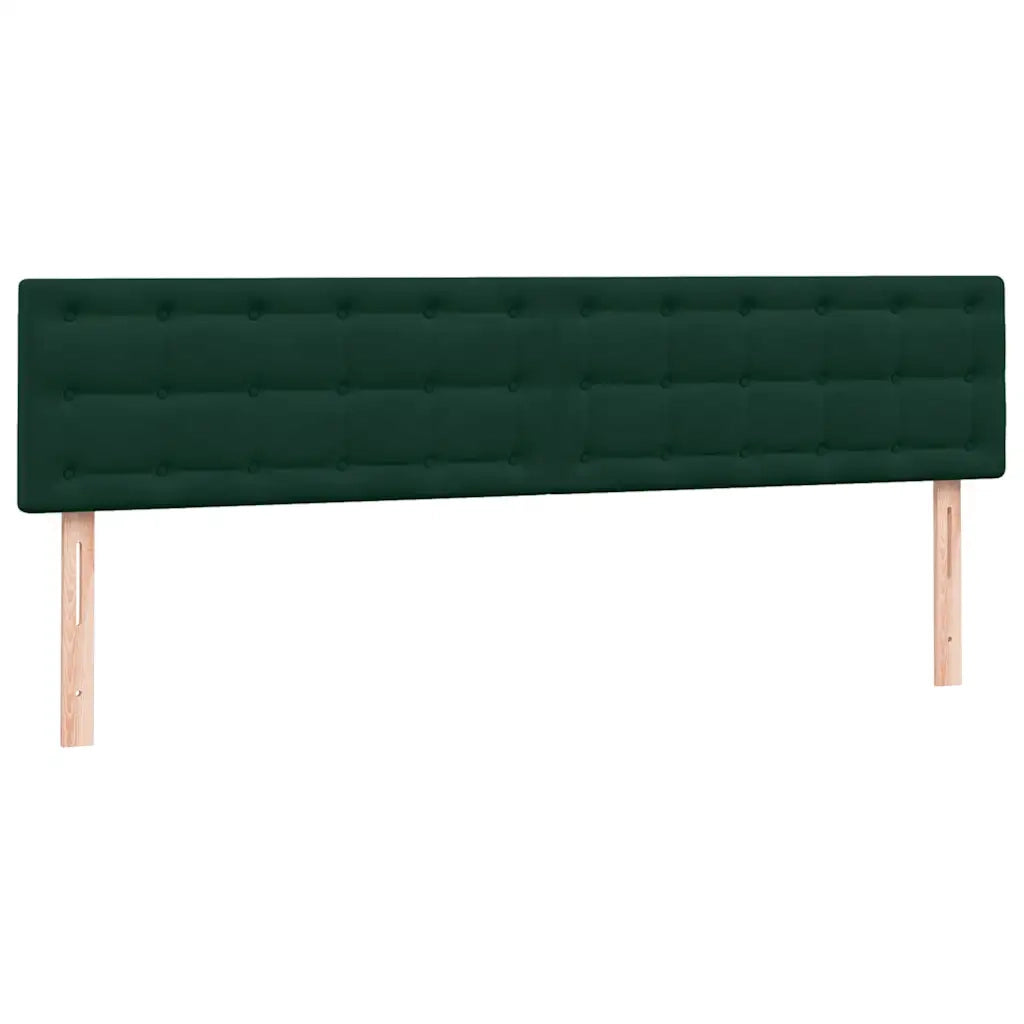 Giroletto a Molle con Materassi Verde Scuro 180x220 cm Velluto 3317916
