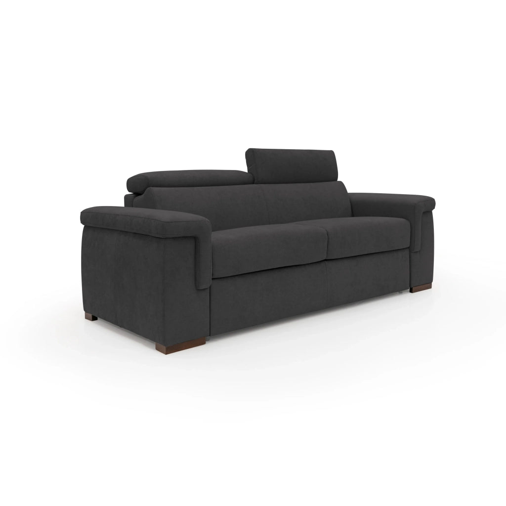 Giunone Divano letto mat. H18 200 cm (mat. 120x197 cm) nero