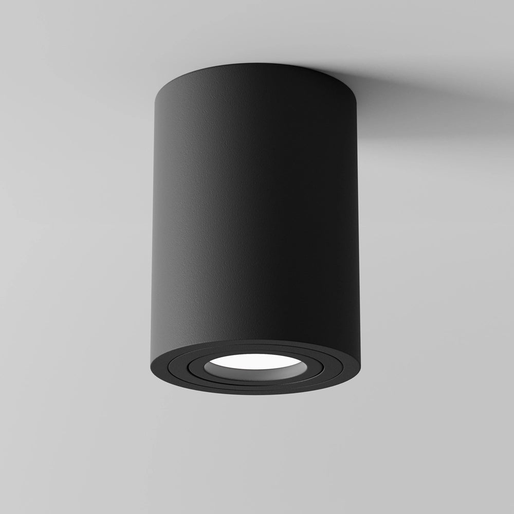 Maytoni plafoniera Atom nera GU10 50W 1 luce alluminio
