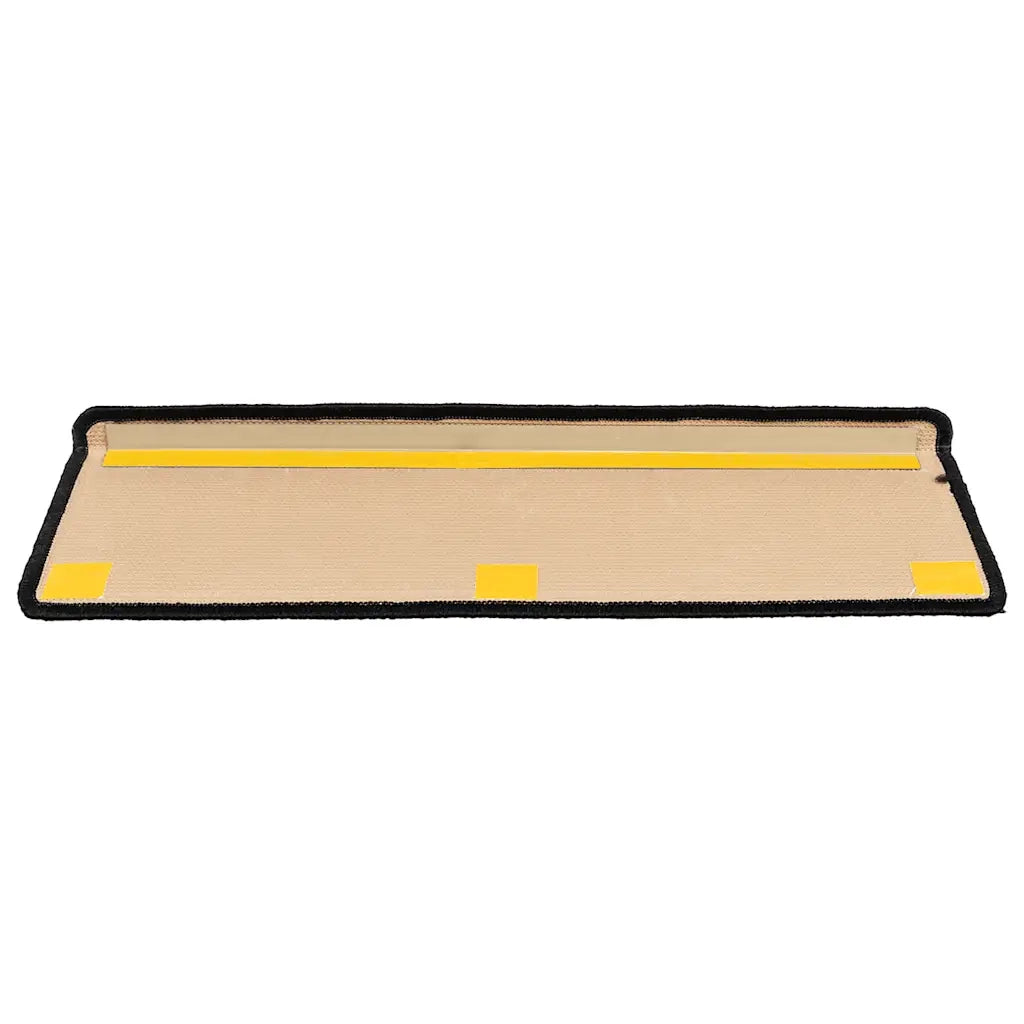 Tappetini per Scale Autoadesivi 5 pz 65x21x4 cm Nero e Grigio 149842