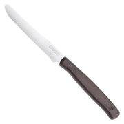 COLTELLO DA TAVOLA SEGHETTATO manico marrone  - KAIMANO