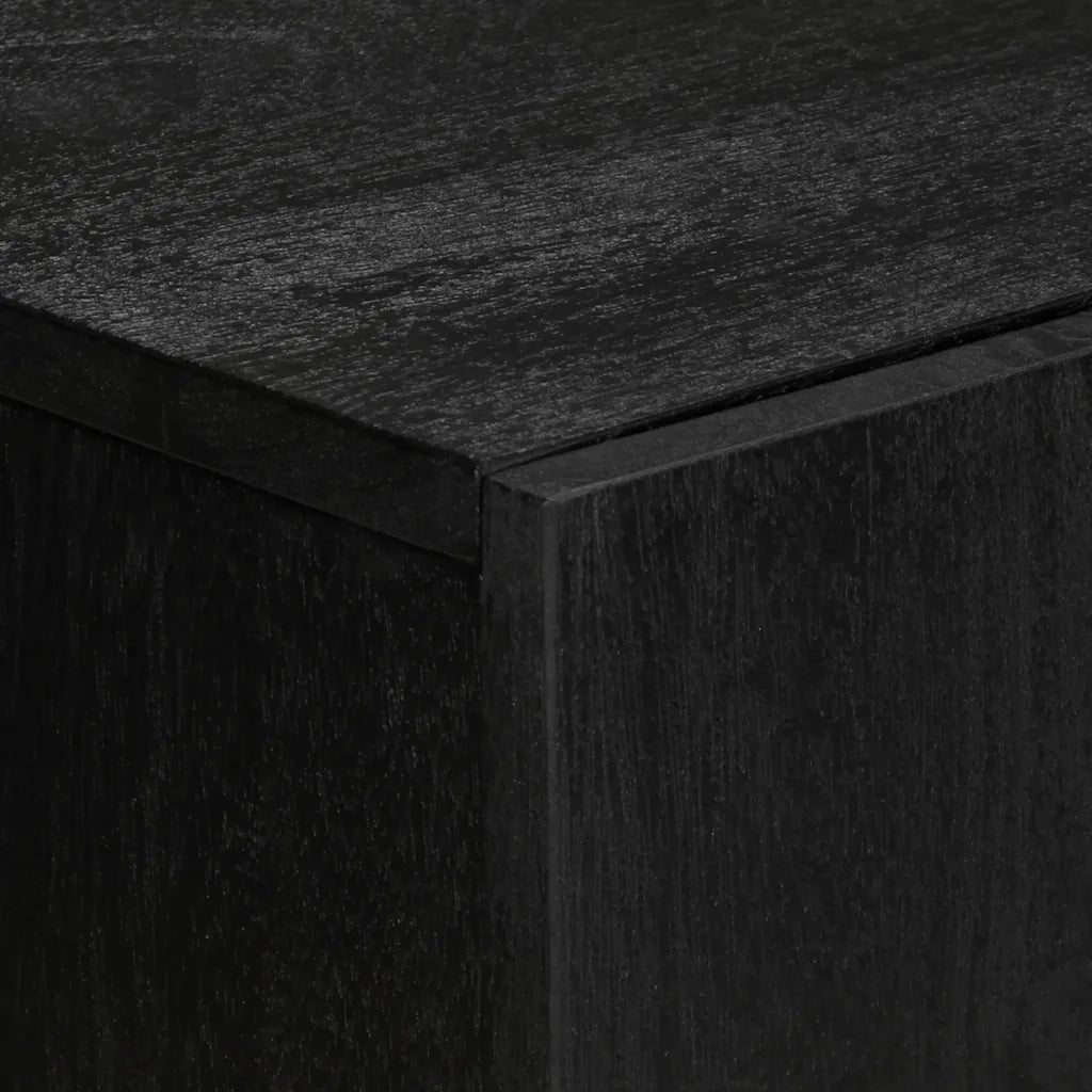 Credenze 3 pz Nere in Legno Multistrato 3309993
