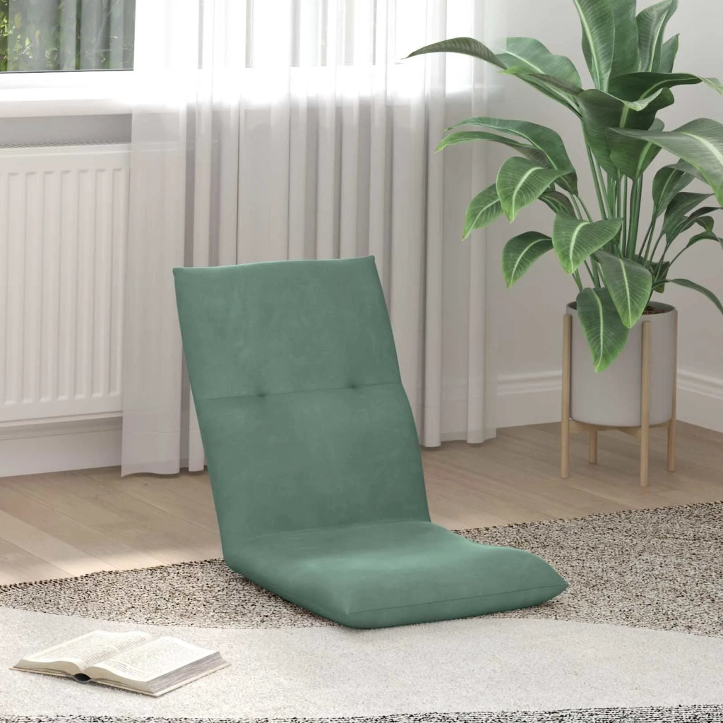 Sedia da Pavimento Verde Mare 46 x 50 x 61 cm Velluto 42028182