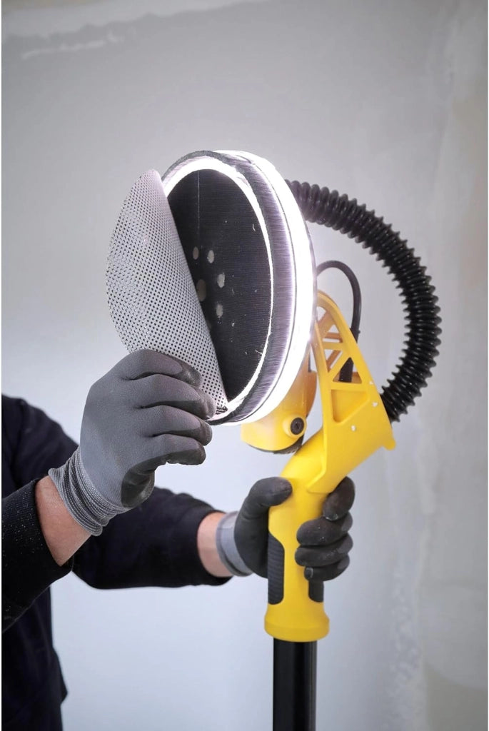 Levigatrice da muro Stanley FATMAX SFMEE500S 750W 225mm – Giraffa telescopica per cartongesso con LED e aspirazione polveri