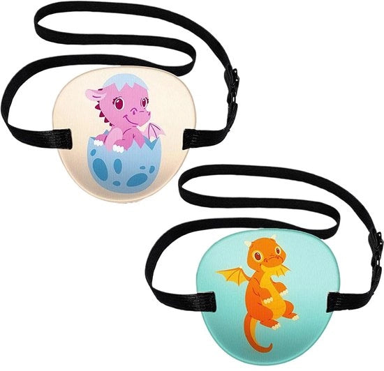 2 occhiali protettivi per bambini con ambliopia, occhiali protettivi riciclabili per uso con occhiali da sole, occhiali protettivi destro e sinistro per il trattamento dell'ambliopia nei bambini
