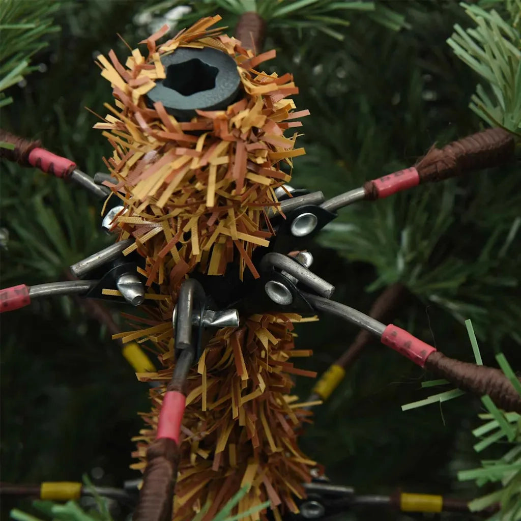Albero di Natale Artificiale con Rami Pieghevoli Verde 120 cm 42019311