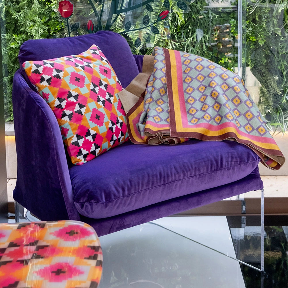PLAID 150X200 CM VESTA DECOR DISEGNO RAINBOW