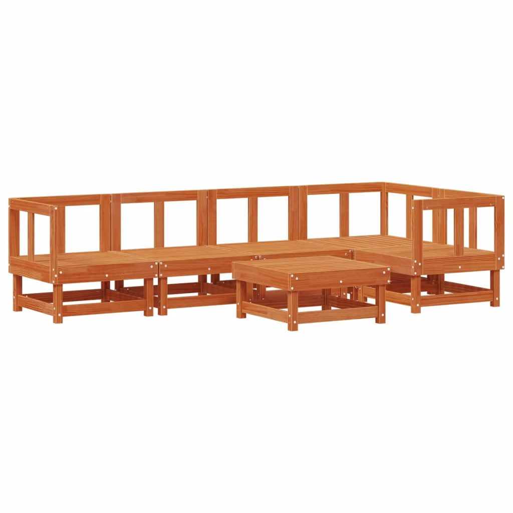 Set Lounge da Giardino 6 pcs Marrone Cerato 3418062