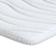 Topper per materasso Bianco 180 x 200 cm Tessuto a maglia CFW1739054