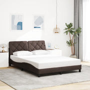 Giroletto senza Materasso Marrone Scuro 140x190 cm Tessuto 3310597