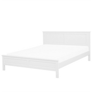 Letto in legno di pino bianco 160 x 200 cm in stile scandinavo