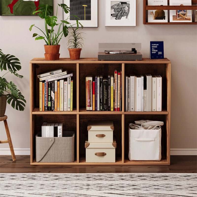 SCAFFALE APERTO COMÒ KOSTKA 3x2 CAPIENTE LOFT PER LIBRI DA UFFICIO RUSTICO