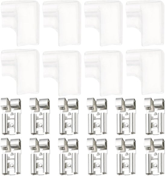 Terminals di crimp per cavi - 100 pezzi - per connessioni elettriche - 6.3mm - per cavi - idonei per 16-22 - 100 pezzi