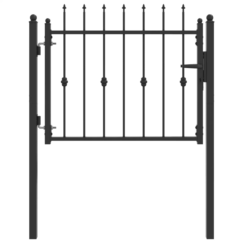 Cancello per recinzione HORST 100 x 75 cm Metallo Nero 42034043