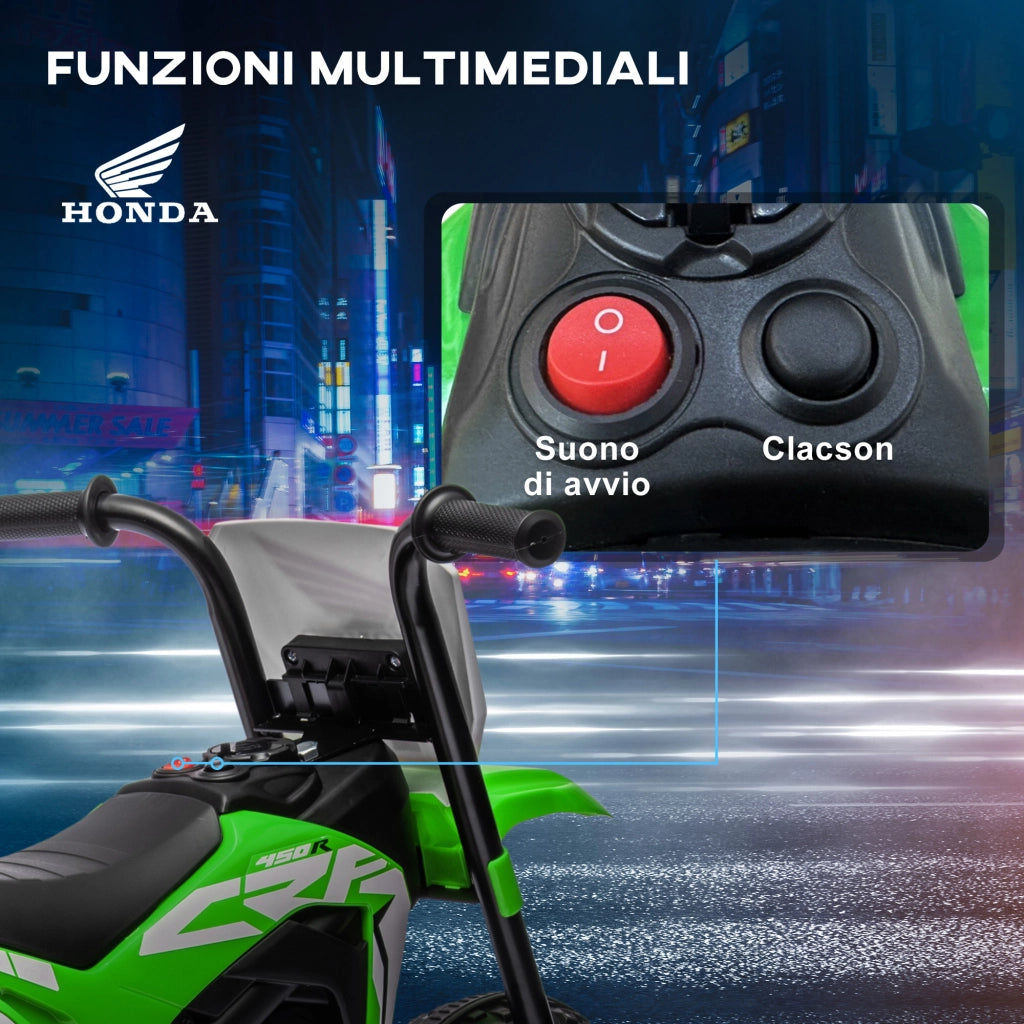 Moto Elettrica per Bambini ¨C Minimal ¨C Verde, 18-36 Mesi