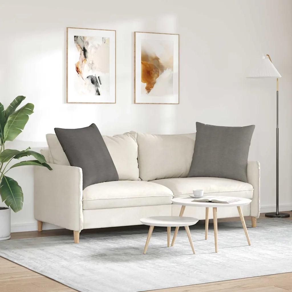 Cuscini da Divano 2 pcs Grigio chiaro 80 x 80 cm 42014075