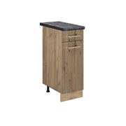 Vicco Mobiletto base per cucina Rovere artigianale 30 cm , PL Antracite