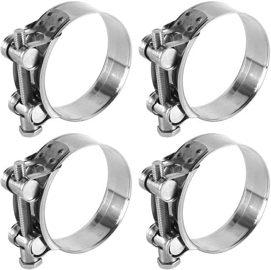 Fermo Slang RVS 68-73mm - Fermo Slang Metallico - Distribuzione Della Pressione Uniforme - Assorbimento dell'Impatto - Adatto per Slangi fino a 5mm