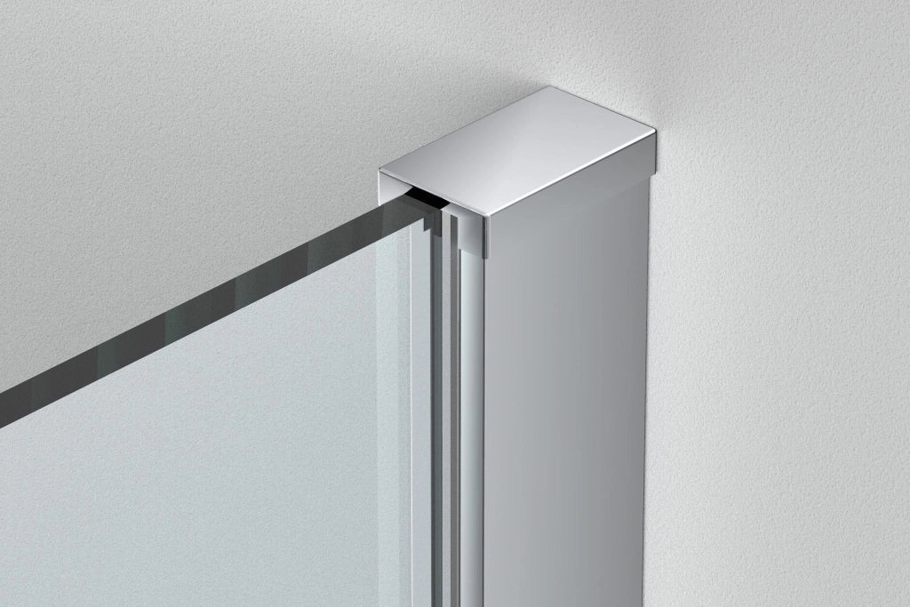 Box Doccia parete Walk in 140 cm h 200 cm cristallo temperato trasparente 8mm profilo SATINATO MELANY