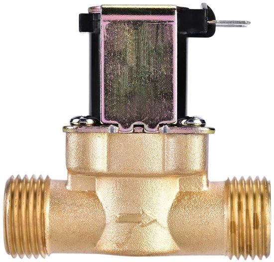 Ventile Magnetici AC 220V - Normale Posizione Chiusa - Elettrico - Regolazione dell'Acqua - Ottone.
