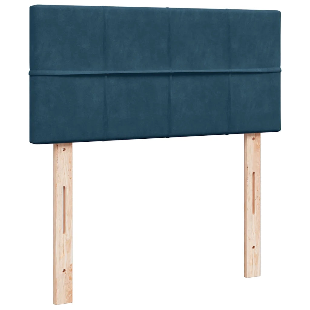 Struttura Letto Pouf con Materasso 90x200 cm in Velluto 3312600