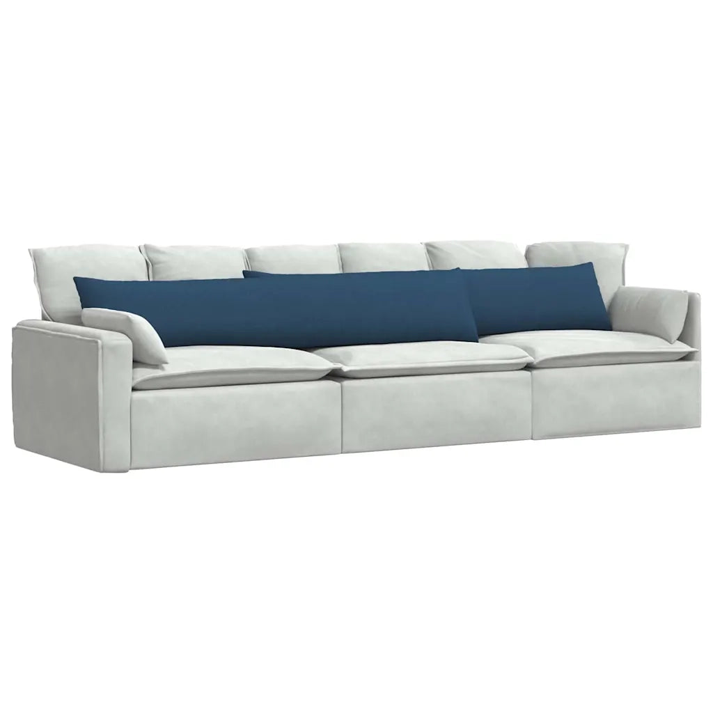 Cuscini da Divano 2 pcs Blu 200 x 40 cm Tessuto 42013876