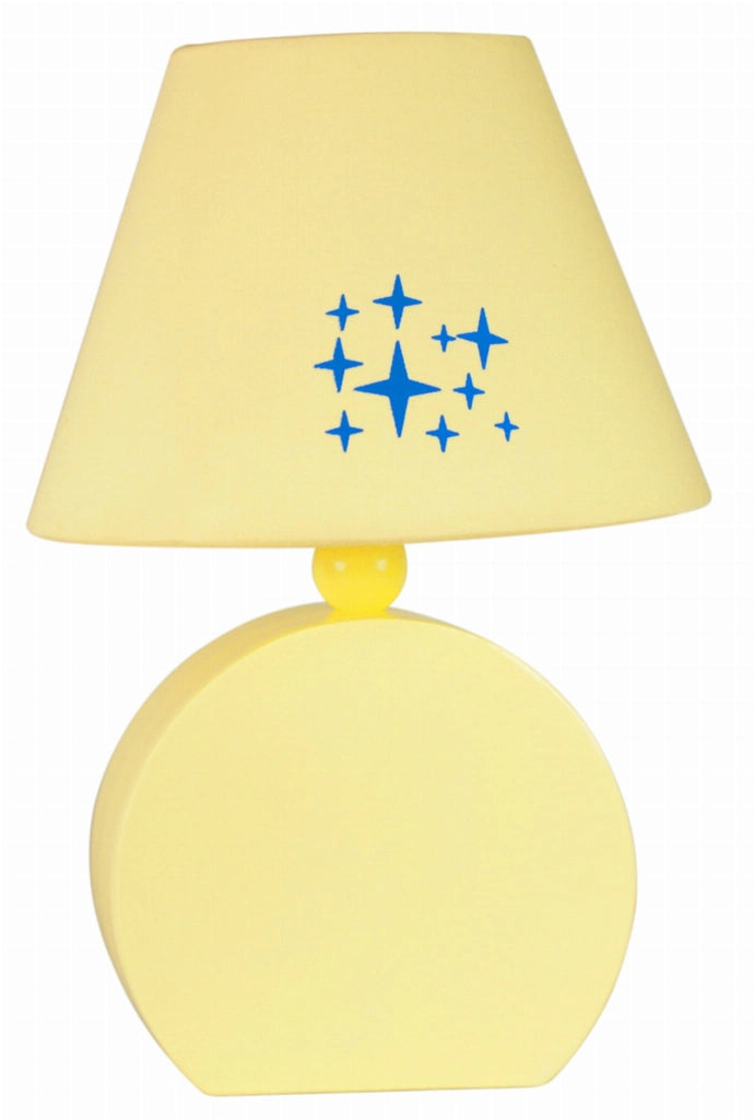 Lampada da tavolo Candellux Ofelia gialla E14 26cm IP20