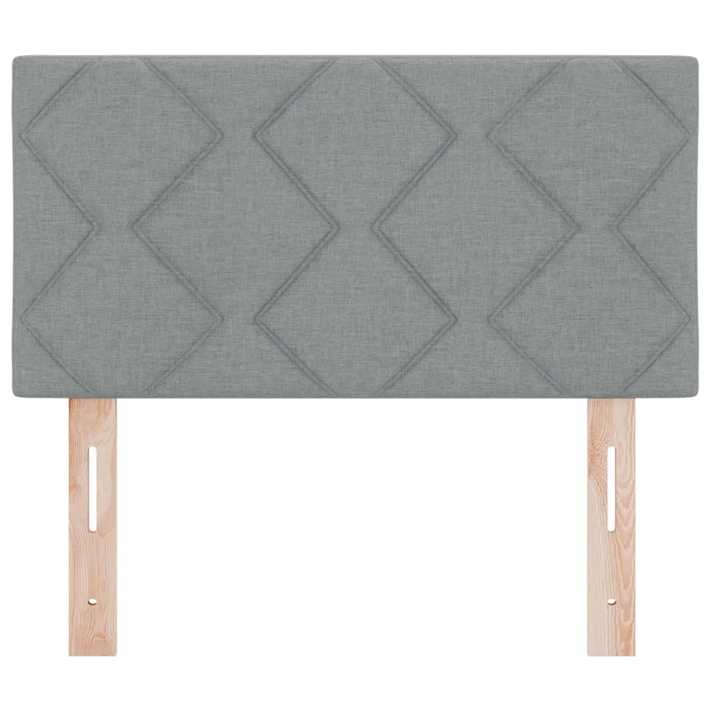 Testiera Grigio chiaro 80 cm Tessuto 42007202