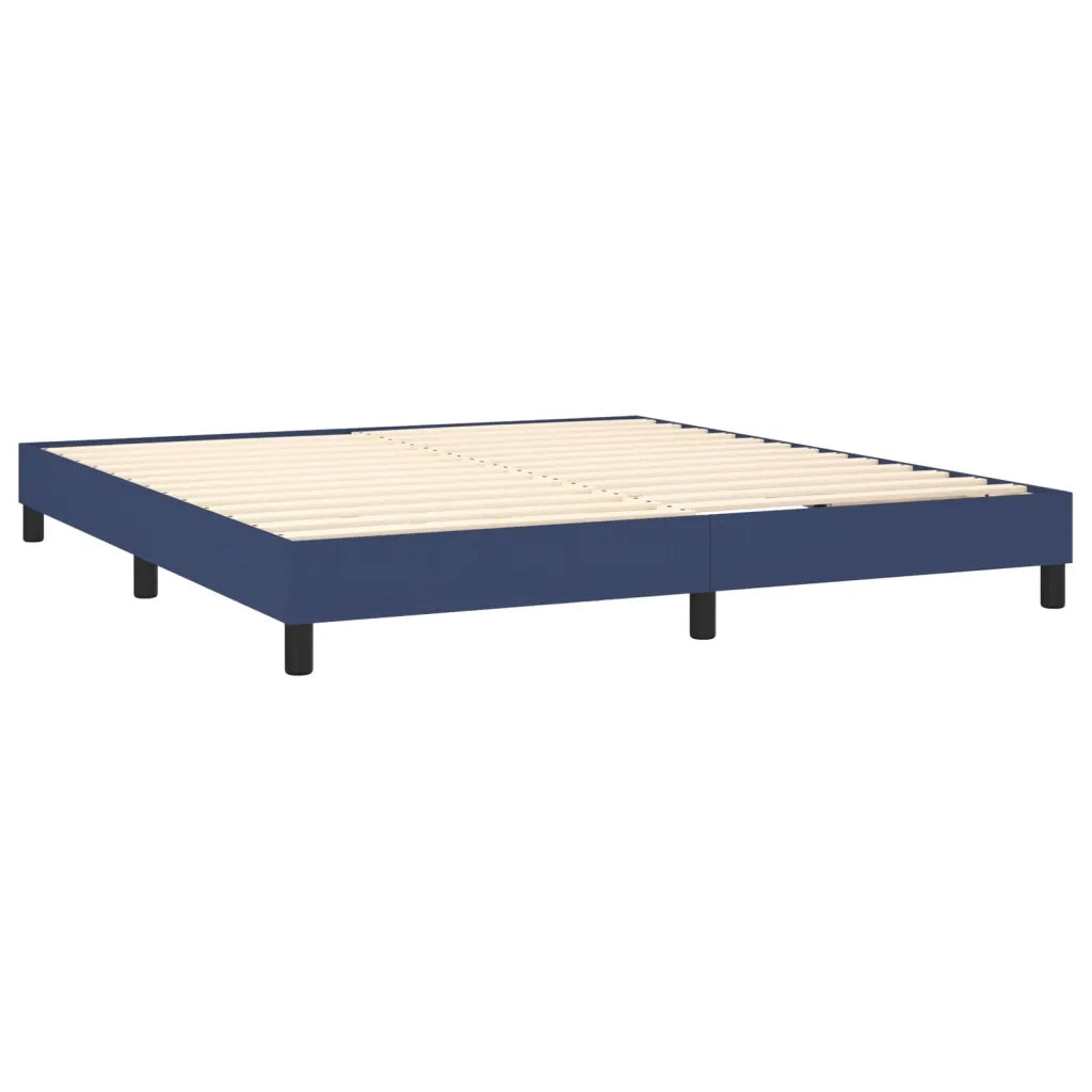 Giroletto a Molle con Materasso Blu 180x200 cm in Tessuto 3129975
